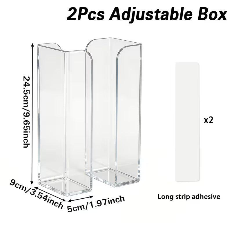 MedStore Clear Wall-Mounted Organizers – 2 Pack