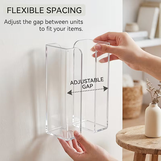 MedStore Clear Wall-Mounted Organizers – 2 Pack